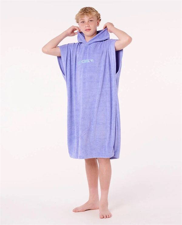 Rip Curl Junior Brand Hooded Towel - Bright Blue