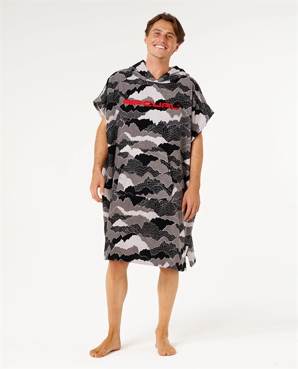 Rip Curl Fun Times Hooded Towel - Black/Grey