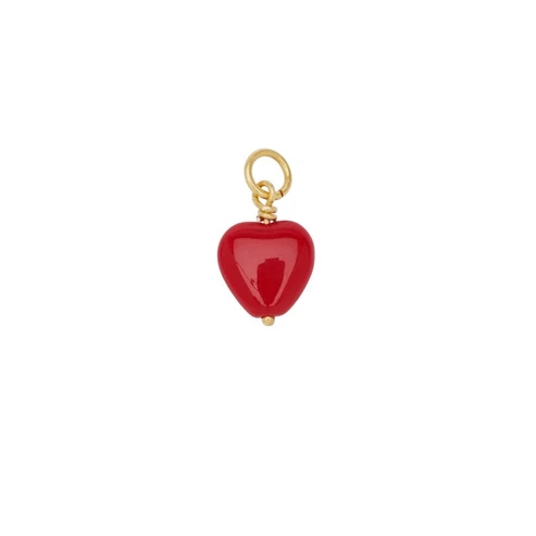 Pico French Petite Heart Pendant - Red