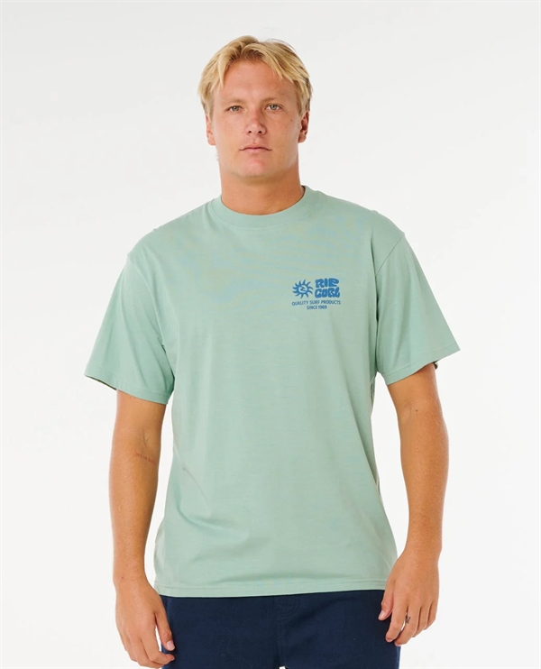 Rip Curl Mens Pacific Rinse Glass Off Tee - Aloe
