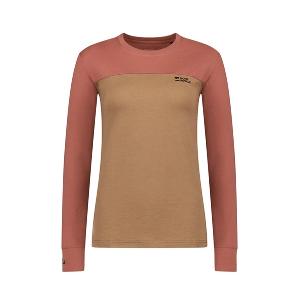 Mons Royale Yotei Merino Long Sleeve - Canyon Rose / Toffee