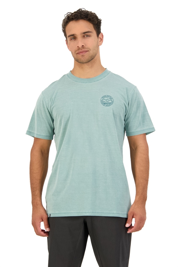 Mons Royale Mens ICON T-Shirt Garment Dyed Washed Sage