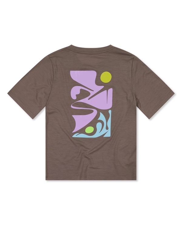 Mons Royal Womens Icon Merino T-Shirt - Walnut