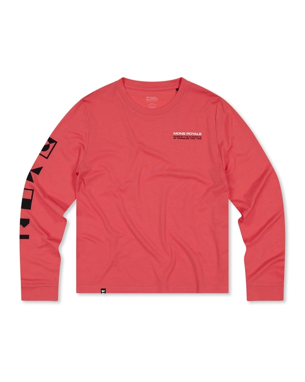 Mons Royal Womens Icon Merino Long Sleeve - Watermelon