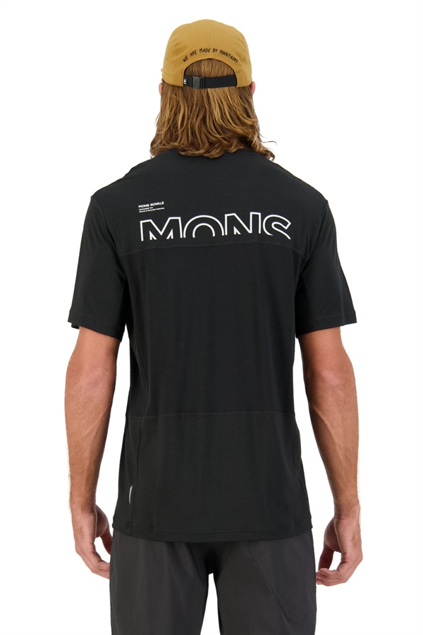 Mons Royale Mens Tarn Merino Shift T-Shirt Black