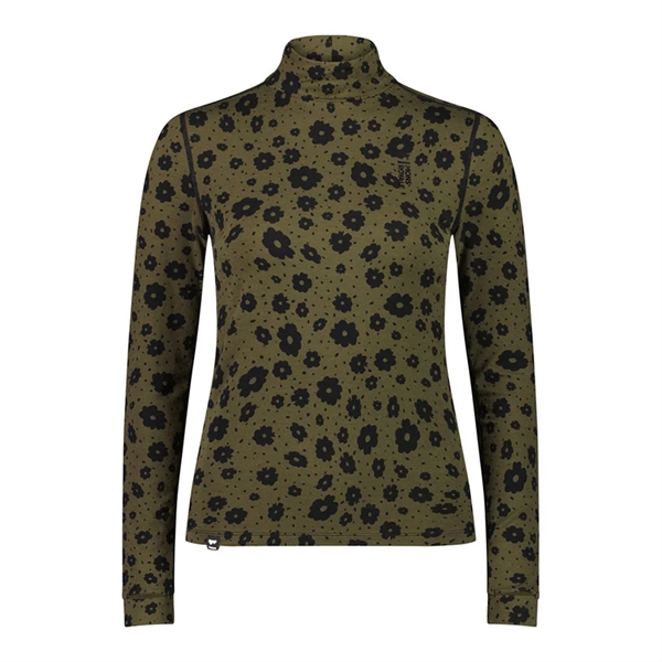 Mons Royale Cascade Merino Flex 200 Mock Neck LS - Aoraki Lily
