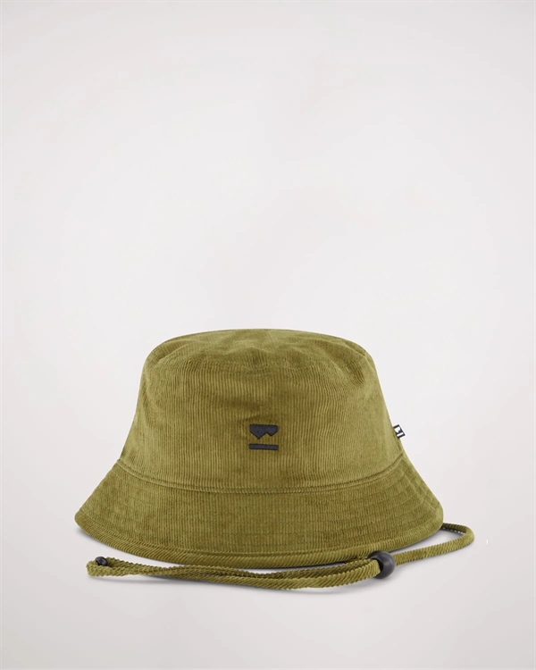 Mons Royale Corduroy Bucket Hat Dark Olive