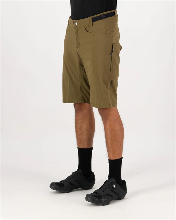 Mons Royal Mens Diversion Merino Trail Short - Dark Olive