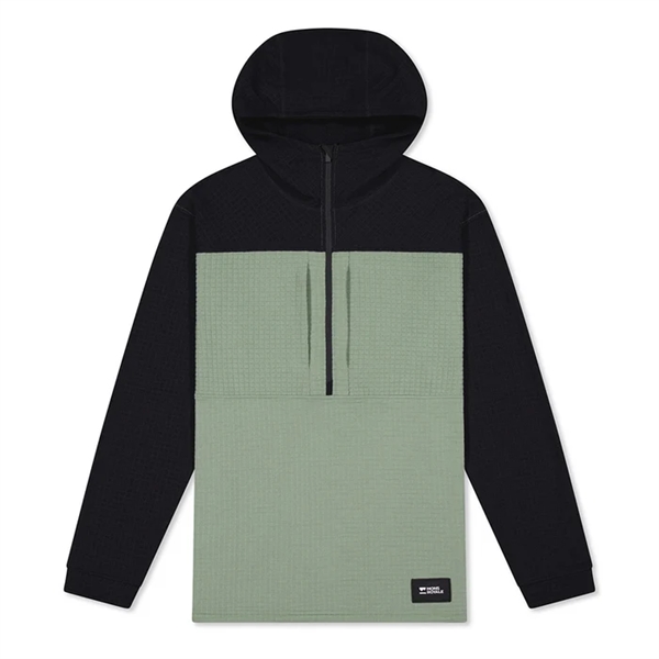 Mons Royale Offgrid Merino Fleece 1/2 Zip Long Sleeve - Willow