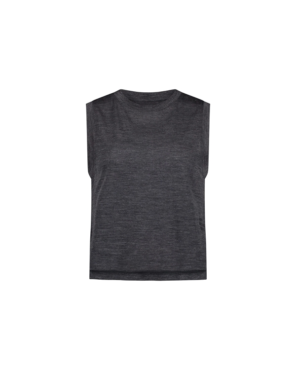 Mons Royal Womens Merino Tencel Tank - Smoke