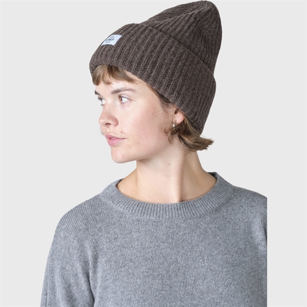 Klitmøller Collective - Woman's, Wide Rib Beanie - Taupe