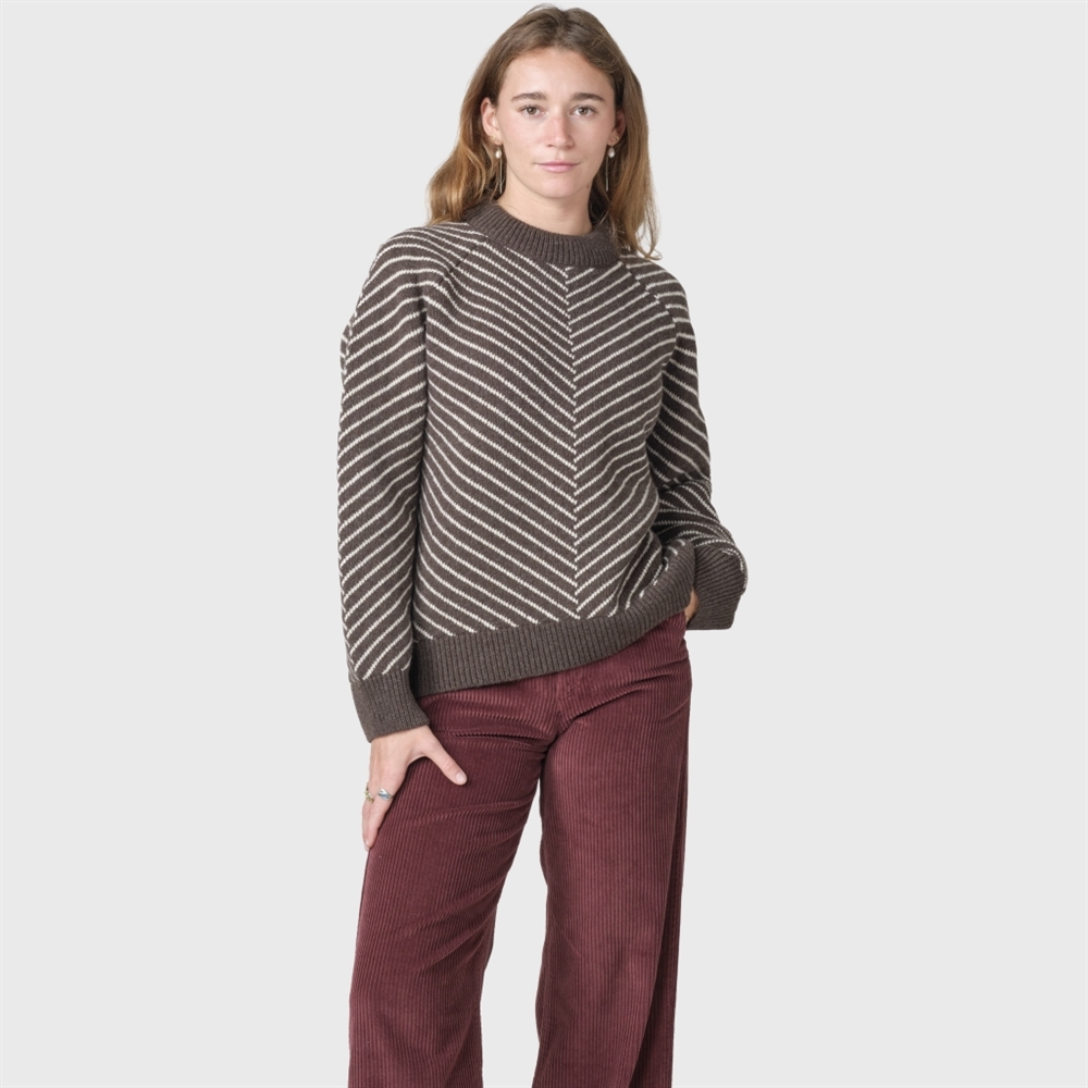 Klitmøller Collective - Ines Knit - Taupe/Pastel Sand