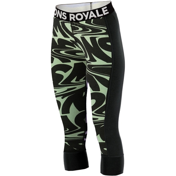 Mons Royale Cascade Merino Base Layer 3/4 Legging - Signal Los