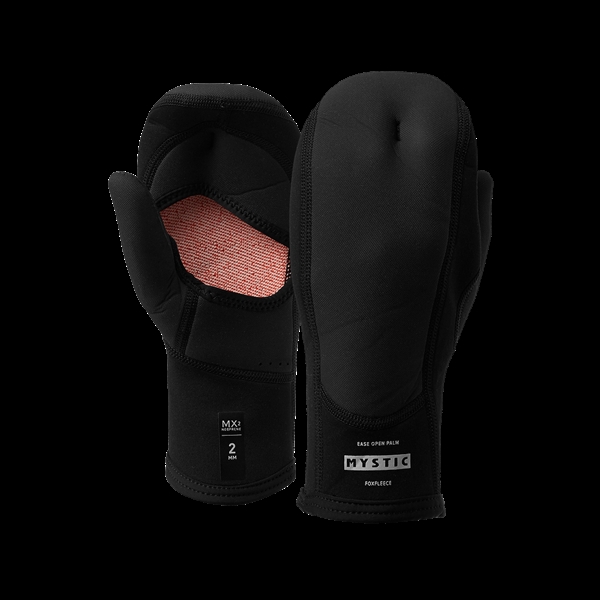 Mystic Ease Glove 2mm Open Palm - Black