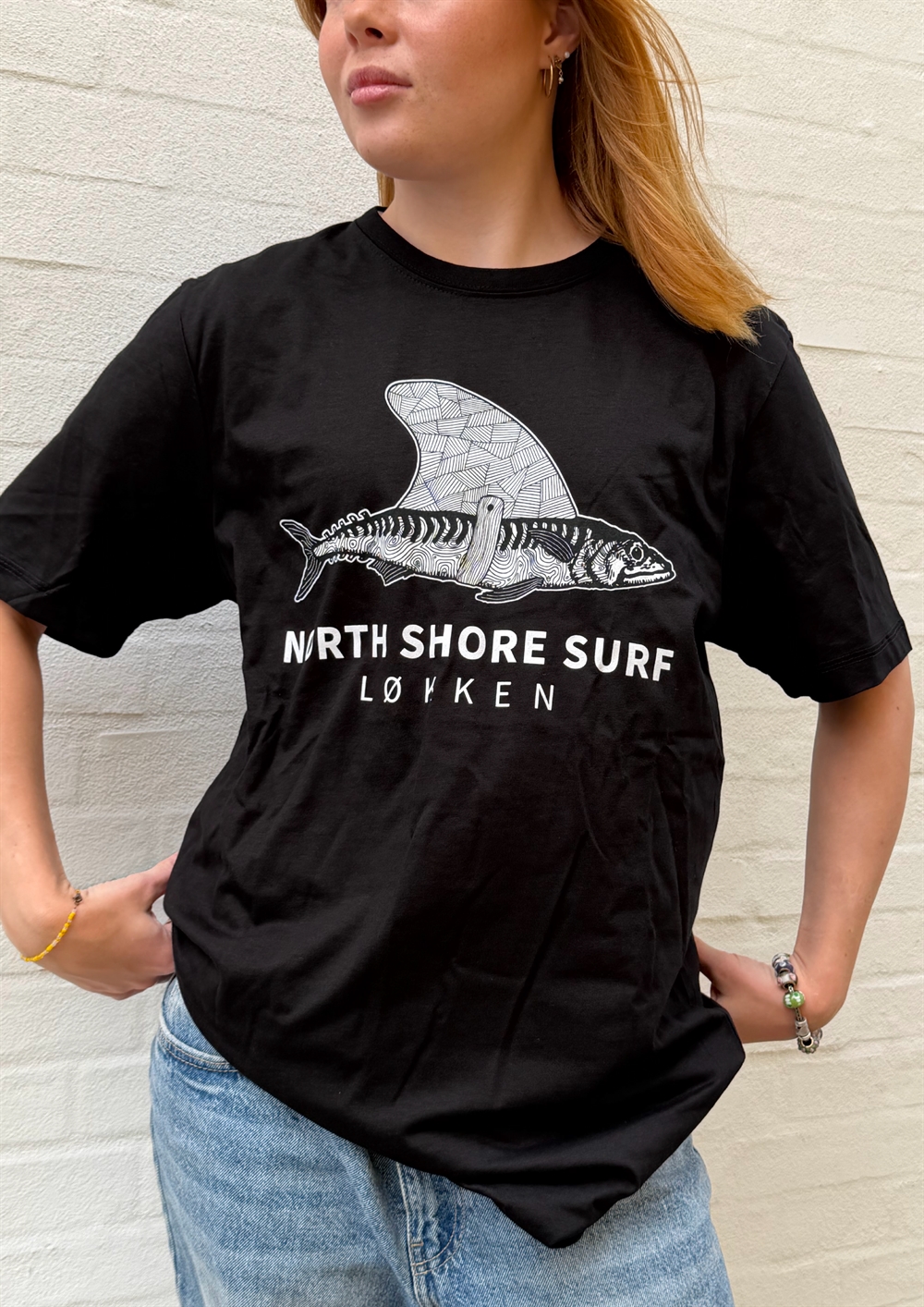 North Shore Surf Logo T-Shirt - Black 