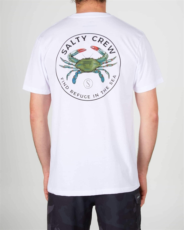 Salty Crew Blue Crabber Premium S/S T-Shirt - White