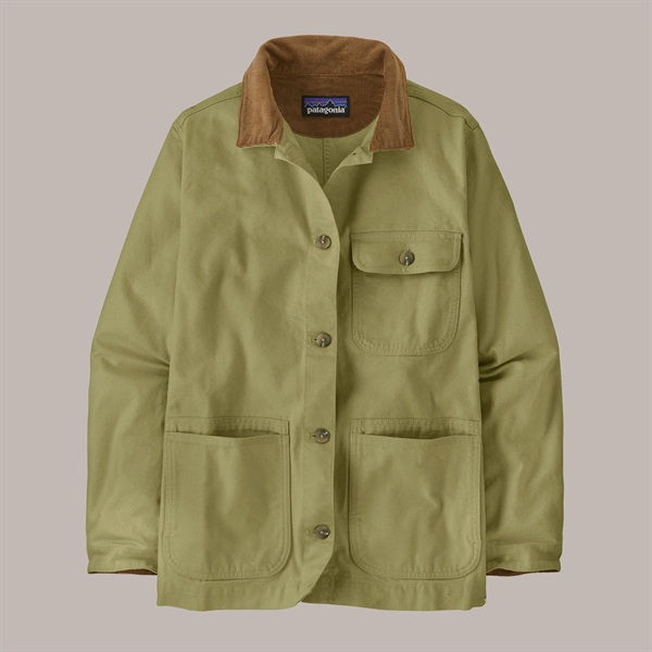 Patagonia - Womens Point Reyes Canvas Coat - Gumtree Green