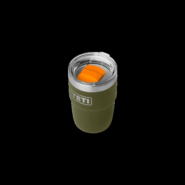 YETI - Rambler 8oz/236ml Stackable Cup - Olive / King Crab Orange