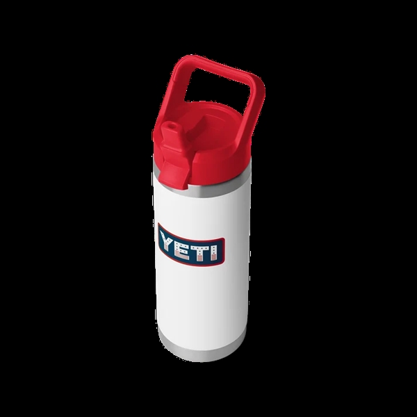 Yeti Rambler 18oz/532ml Color Bottle Straw - White/Rescue Red/Badge