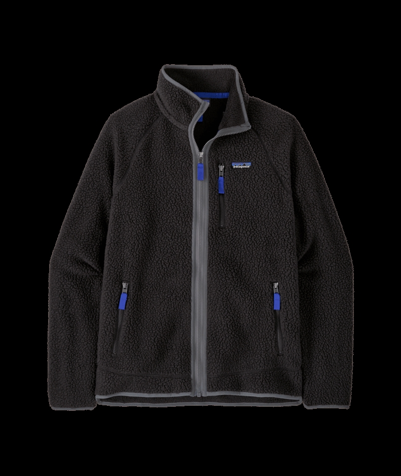 Patagonia - Mens Retro Pile Jacket - Black w/Forge Grey