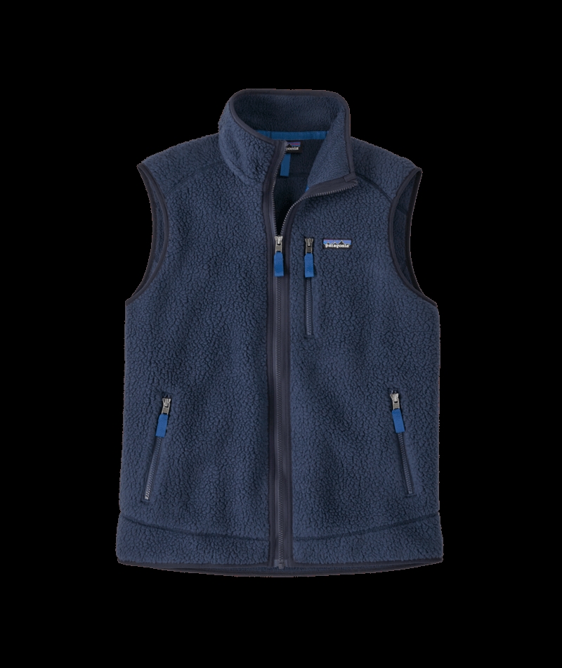 Patagonia Mens Retro Pile Vest - New Navy w/Sunken Blue