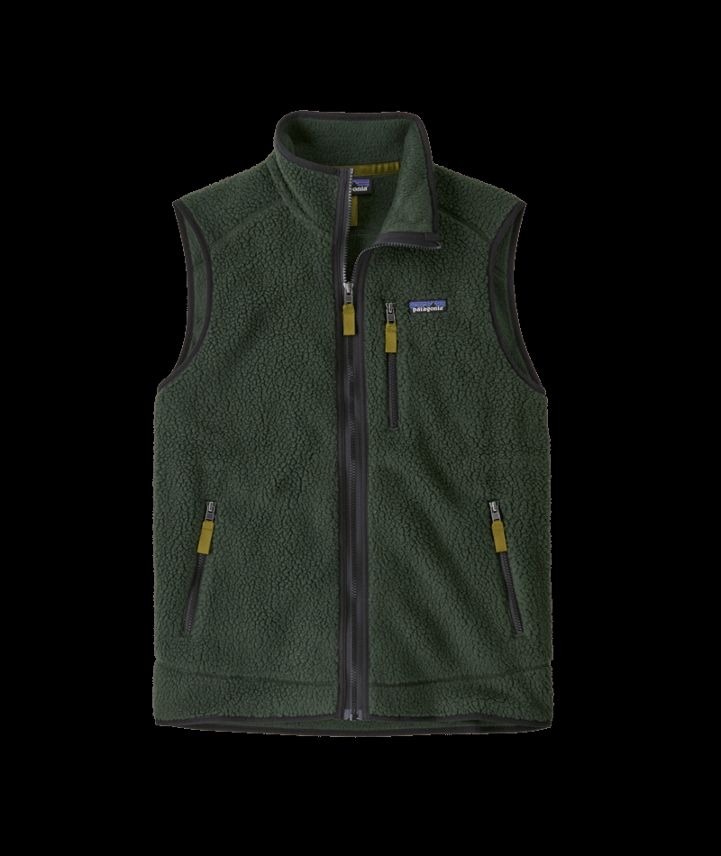 Patagonia Mens Retro Pile Vest - Old Growth Green