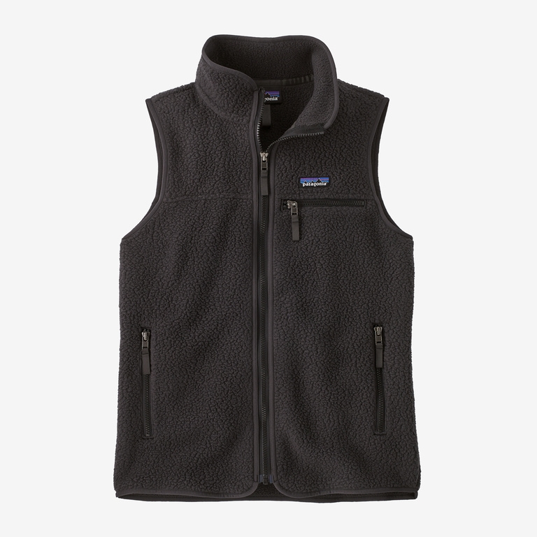 Patagonia Womens Retro Pile Vest - Ink Black