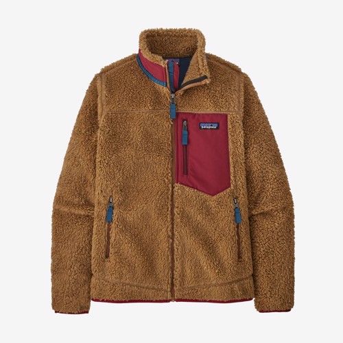 Patagonia Women's Retro Pile Jacket - Nest Brown/Wax Red