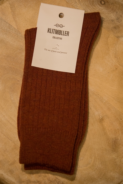 Klitmøller Collective Wool Sock - Clay Red