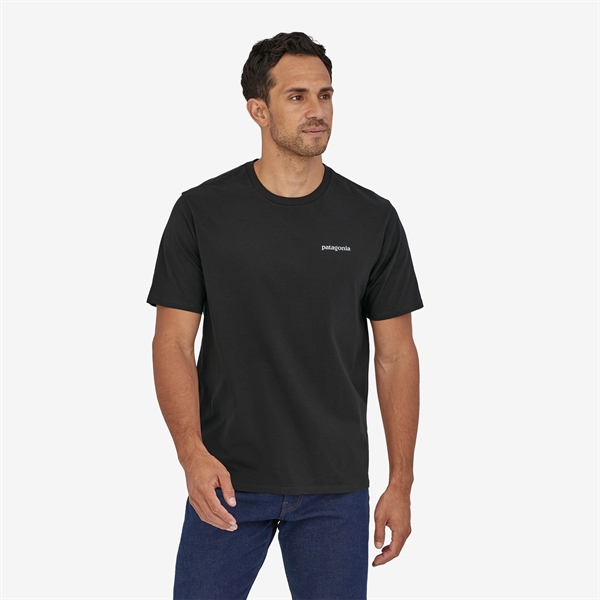 Patagonia Mens P-6 Mission Organic T-Shirt - Ink. Black