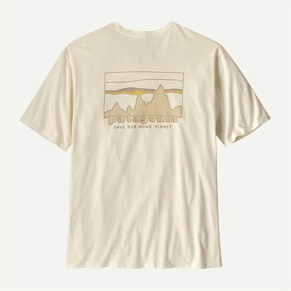 Patagonia Mens '73 Skyline Organic T-Shirt - Birch White