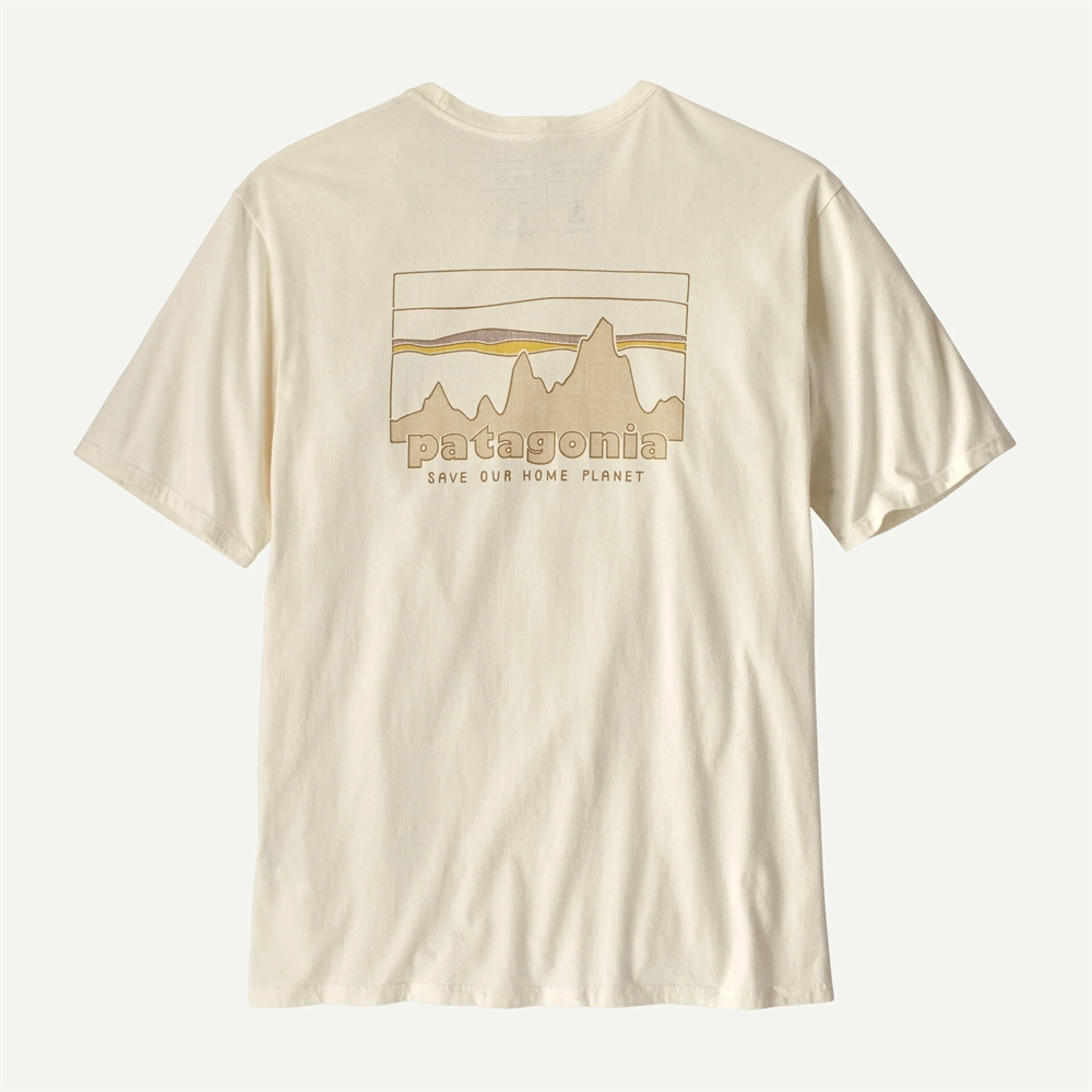 Patagonia Mens \'73 Skyline Organic T-Shirt - Birch White