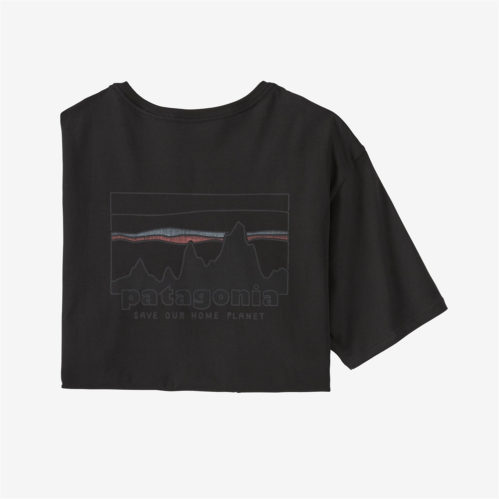 Patagonia Mens \'73 Skyline Organic T-Shirt - Black