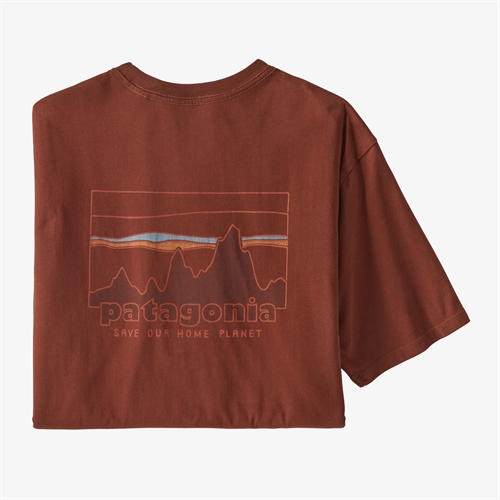 Patagonia Mens \'73 Skyline Organic T-Shirt - Fox Red