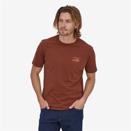 Patagonia Mens '73 Skyline Organic T-Shirt - Fox Red