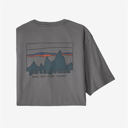 Patagonia Mens '73 Skyline Organic T-Shirt - Noble Grey