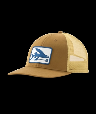 Patagonia Flying Fish LoPro Trucker Hat - Flying Fish Fork: Bobcat Brown