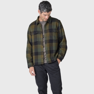 Klitmøller Collective - Casper Shirt - Olive Check