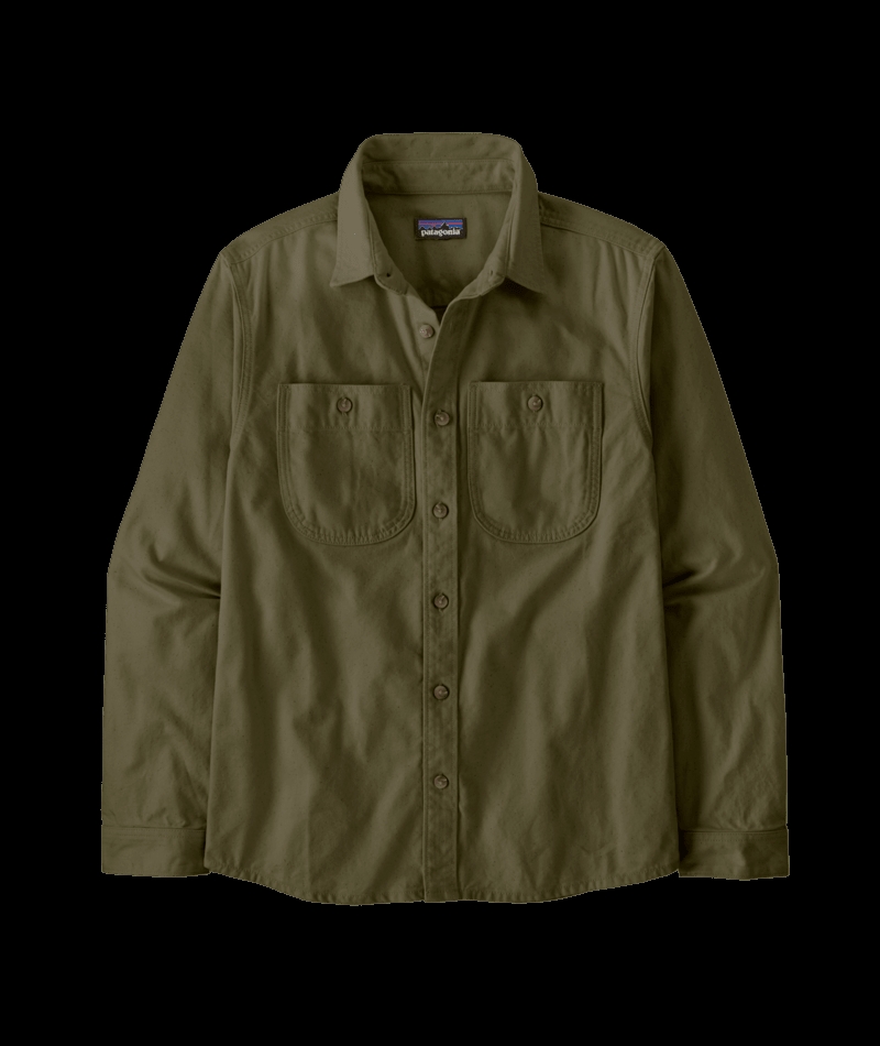Patagonia - Mens Point Reyes Canvas Shirt - Basin Green