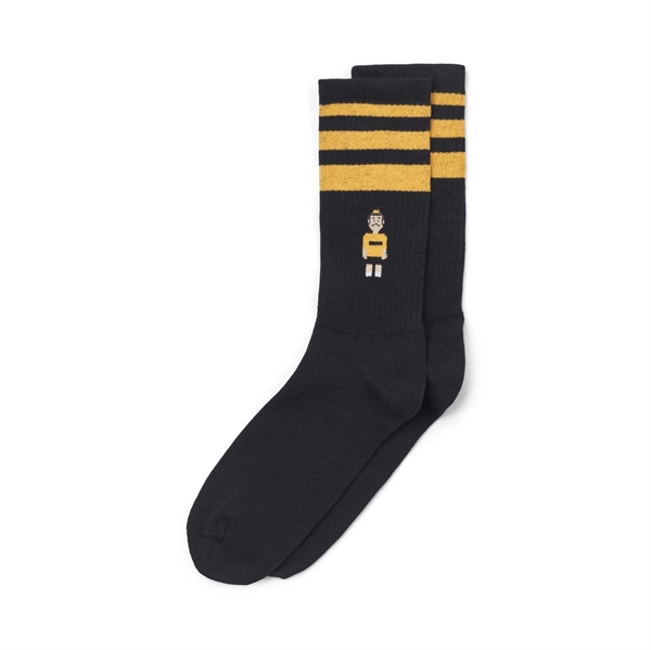 Cikkel Copenhagen Otto Sport Socks - Black/Yellow