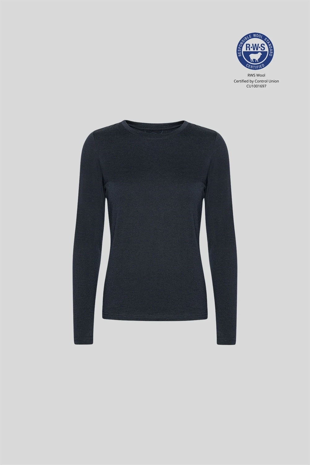 Superstainable Superino Light Wool Silv L/S Womens - Navy