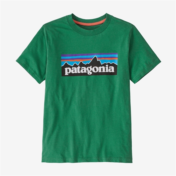 Patagonia Kids P-6 Logo T-Shirt - Gather Green