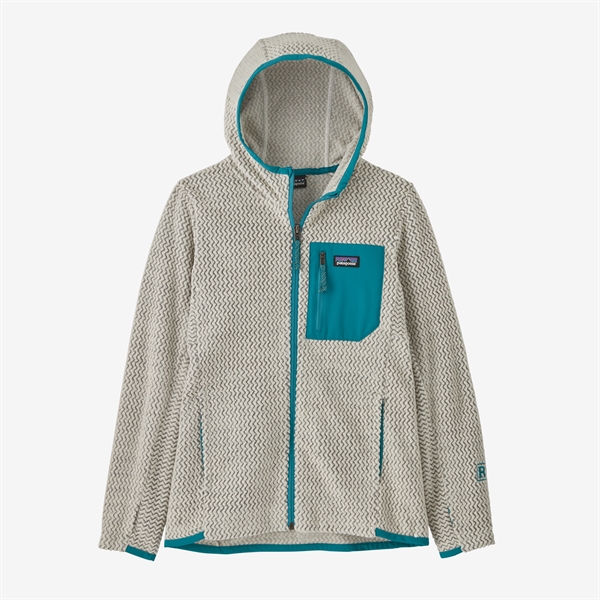 Patagonia K's R1 Air Full-Zip Hoody - Wool White