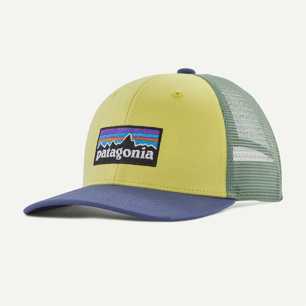 Patagonia Kids Trucker Hat - P-6 Logo: Nearly Green