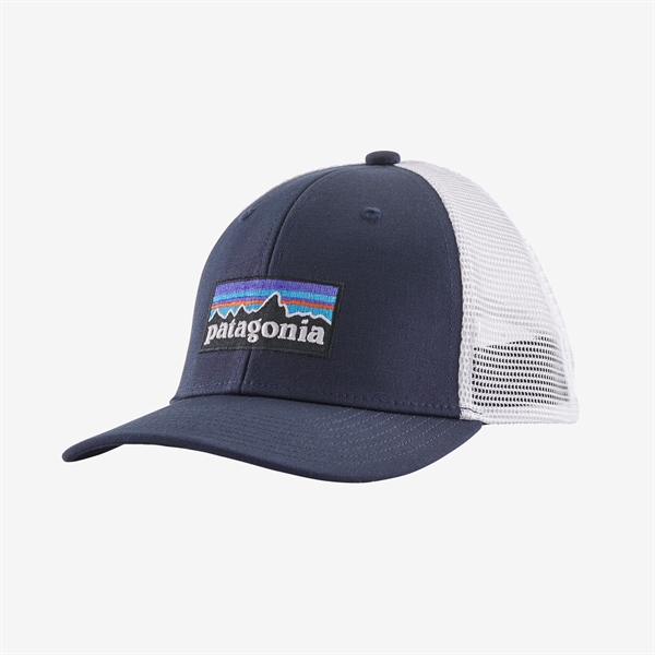 Patagonia Kids Trucker Hat - P-6 Logo: Navy Blue