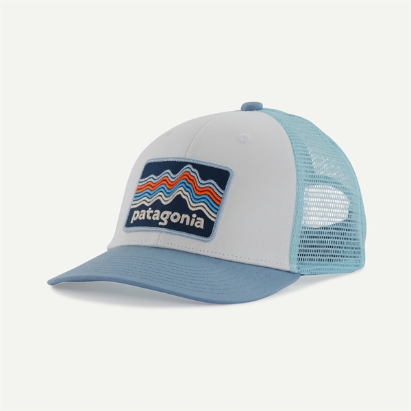 Patagonia Kids Trucker Hat - Ridge Rise Stripe: Light Plume Grey