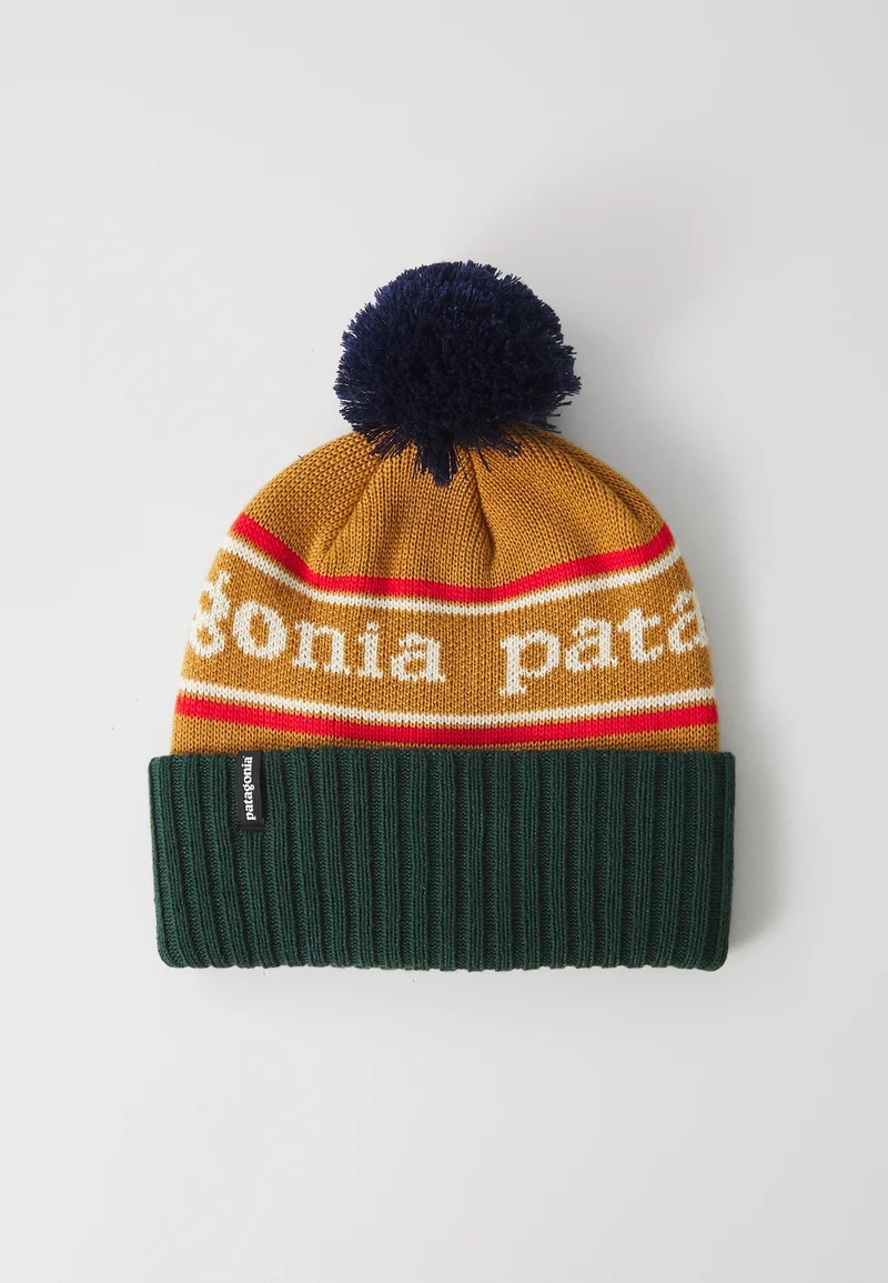 Patagonia Kids Powder Town Beanie - Park Stripe: Talon Gold