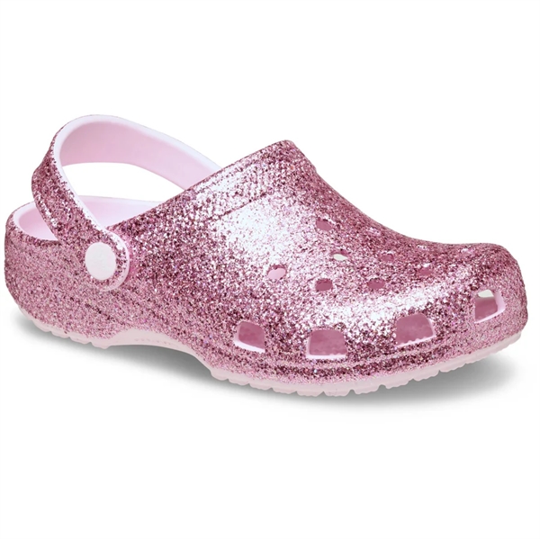 Crocs Classic Chunky Glitter Clog K - Pink Milk