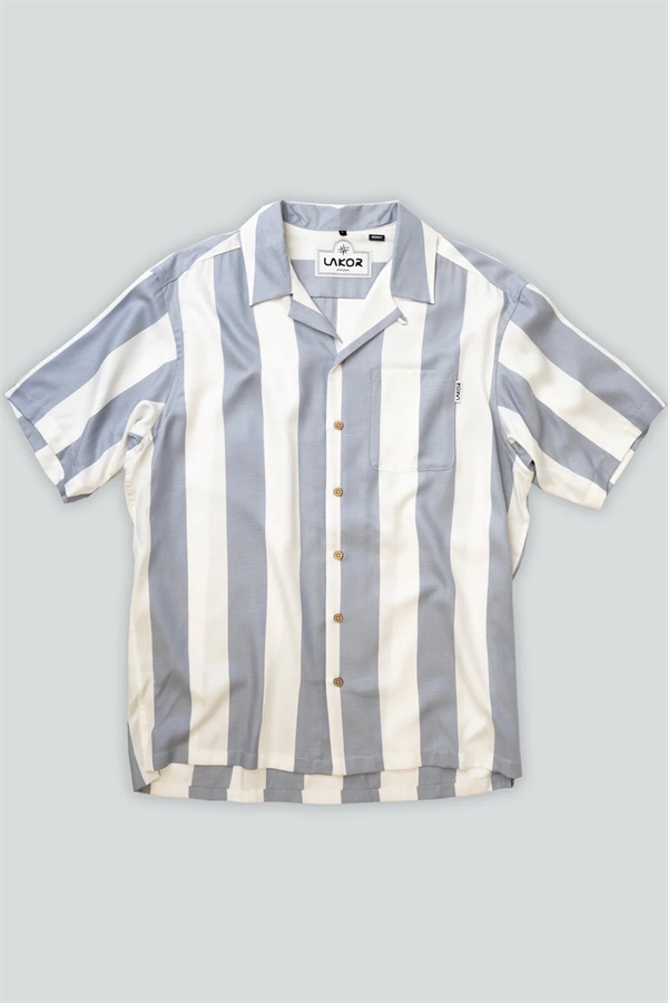 Lakor Bold Stripes Shirt - Light Blue