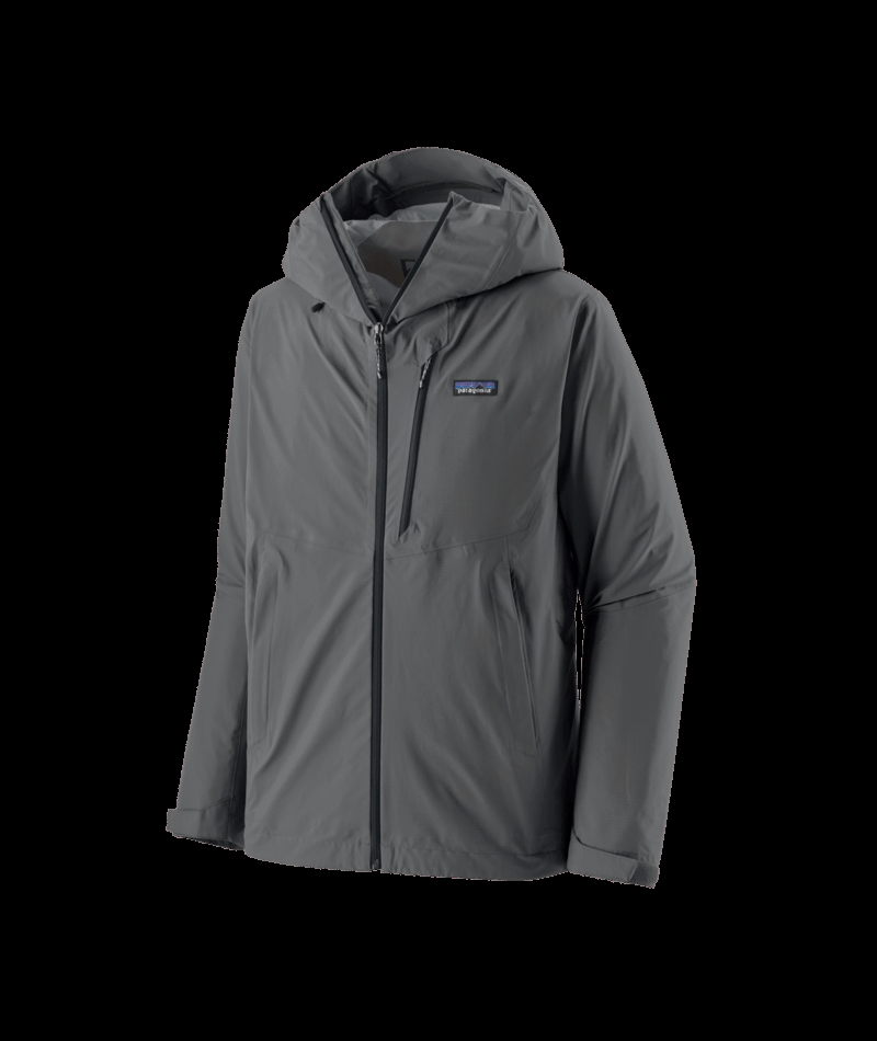 Patagonia Mens Granite Crest Rain Jacket - Forge Grey w/Black